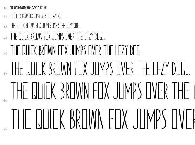 2 Colorideas Sans font waterfall